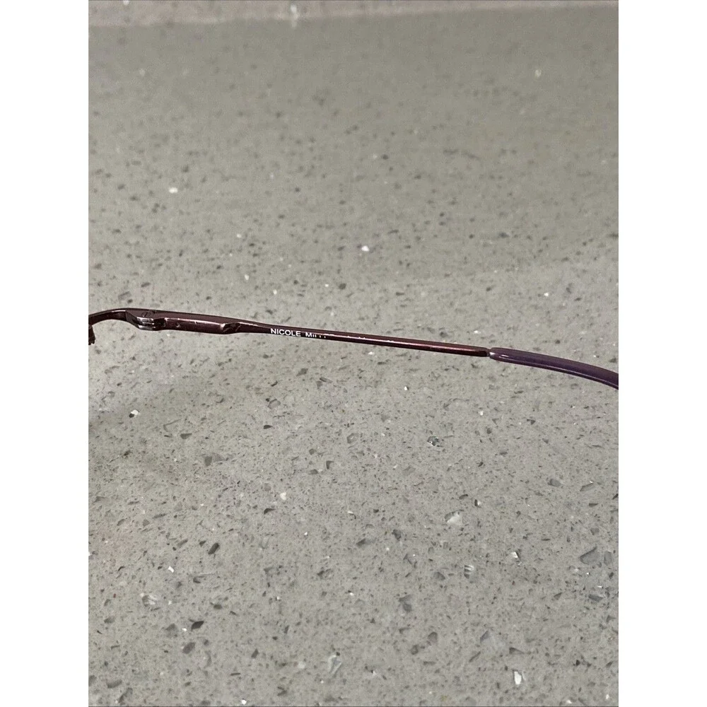 Nicole Miller Burgundy Cat Eye Women Full Rim 51-16-135 Eyeglasses Frames ONLY